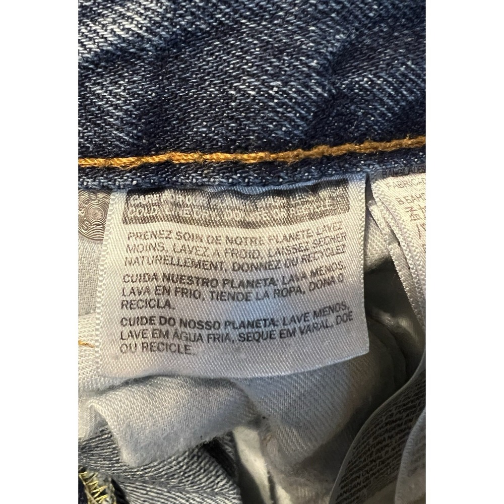 Levi's 505 Regular Fit Straight Leg Jeans Men's 38x32 Medium Wash Stretch Denim - Picture 8 of 9